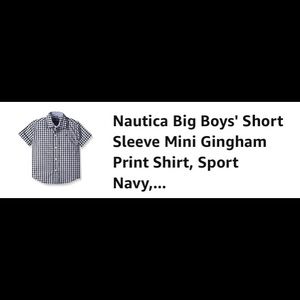 Boys red, white and blue outfit.